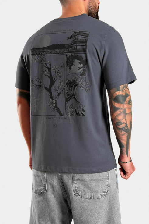 3Guys Ανδρικό T-Shirt Γκρι Glory