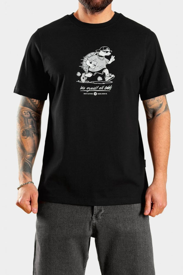 3Guys Ανδρικό T-Shirt Μαύρο All Odds
