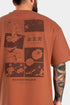 3Guys Ανδρικό T-Shirt Καφέ Theron