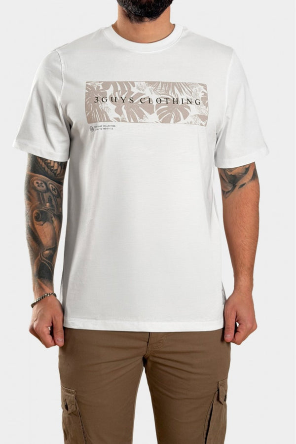 3Guys Ανδρικό T-Shirt Λευκό Magnus