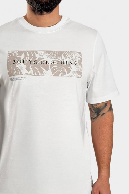 3Guys Ανδρικό T-Shirt Λευκό Magnus