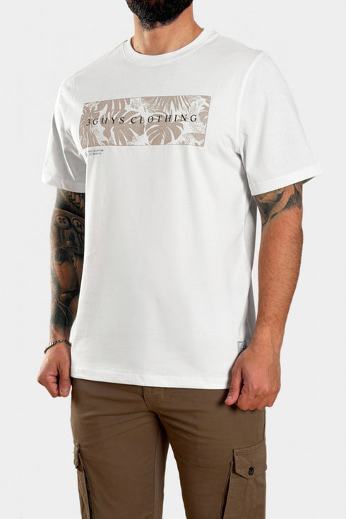 3Guys Ανδρικό T-Shirt Λευκό Magnus