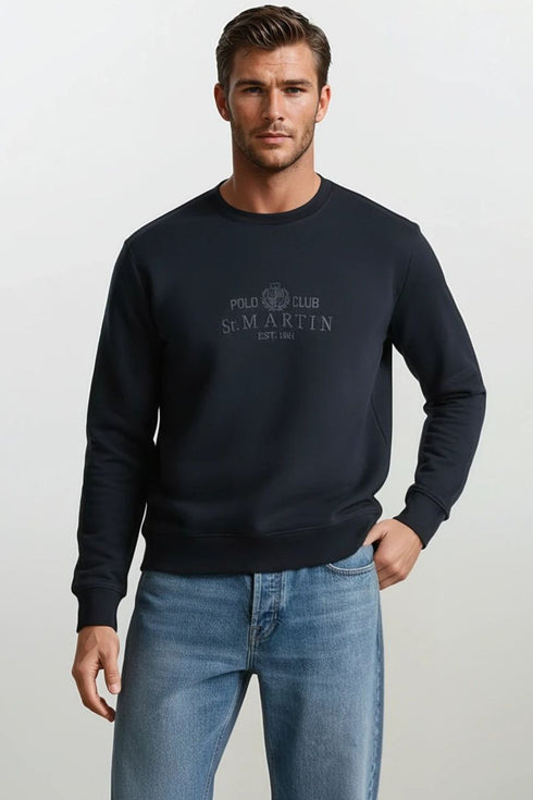 Everbest Ανδρικό Ελαφρύ Φούτερ Μπλε