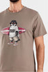 3Guys Ανδρικό T-Shirt Μπεζ Penguin