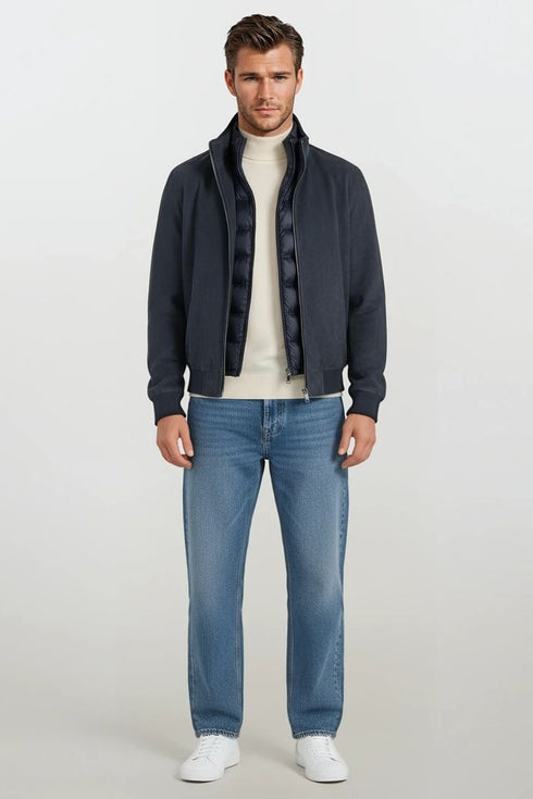 Ανδρικό Μπουφάν με Μόστρα Μπλε Lexton