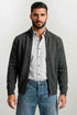 Ανδρική Ζακέτα Σενίλ Γκρι Lexton