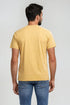Ανδρικό T-Shirt Άνετη Γραμμή Κίτρινο με Τύπωμα