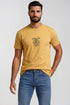 Ανδρικό T-Shirt Άνετη Γραμμή Κίτρινο με Τύπωμα