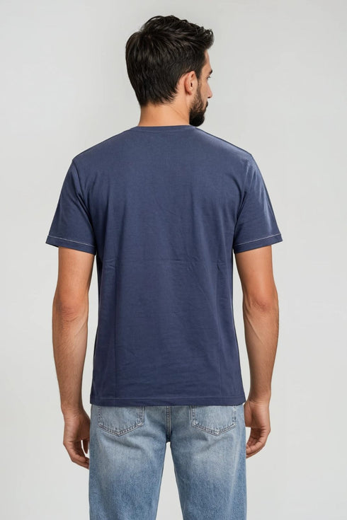 Ανδρικό T-Shirt Άνετη Γραμμή Ραφ με Τύπωμα