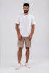 Ανδρική Βερμούδα Cargo Μπεζ Cotton Green
