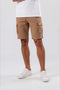 Ανδρική Βερμούδα Cargo Κάμελ Cotton Green