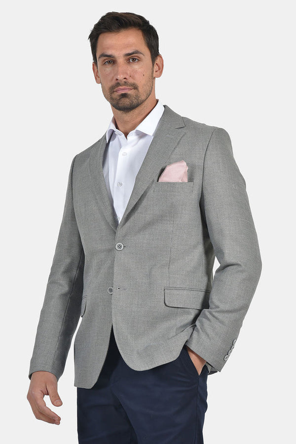 Ανδρικό Σακάκι σε Slim Γραμμή Χρώμα Γκρι