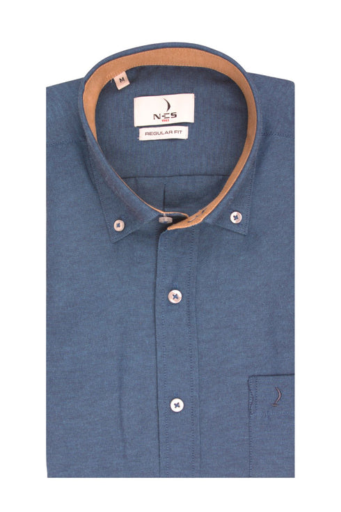 Ανδρικό Πουκάμισο Oxford Χρώμα Πετρόλ NCS