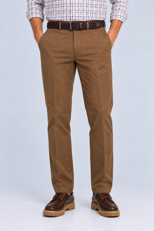 Sogo Ανδρικό Παντελόνι Chino Καφέ