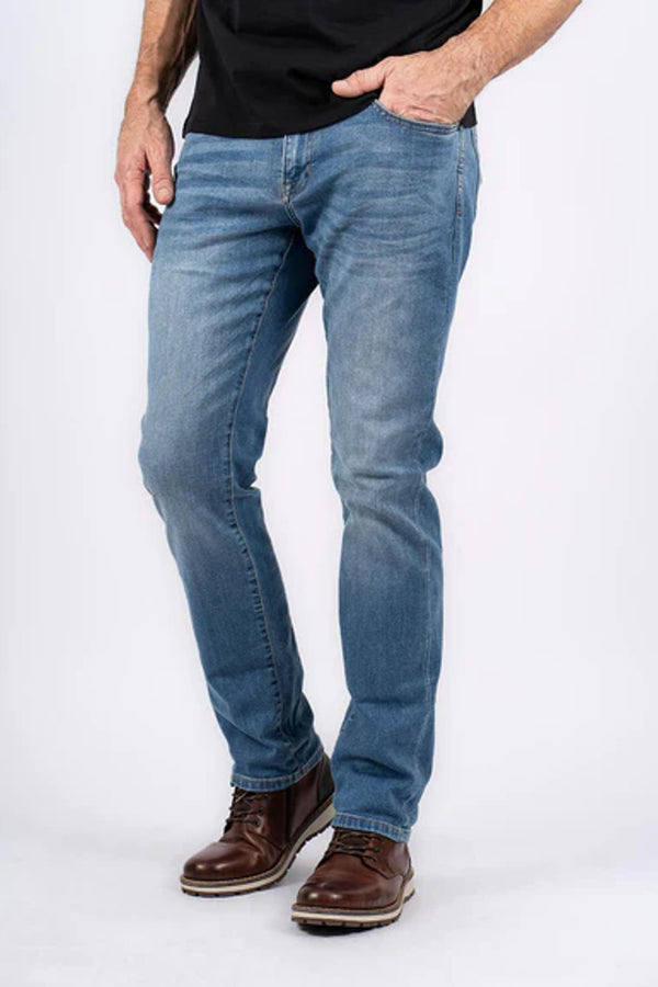 Ανδρικό Τζιν Παντελόνι Ίσια Γραμμή Μπλε Ξεβαμμένο PRE END
