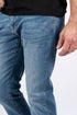 Ανδρικό Τζιν Παντελόνι Ίσια Γραμμή Μπλε Ξεβαμμένο PRE END