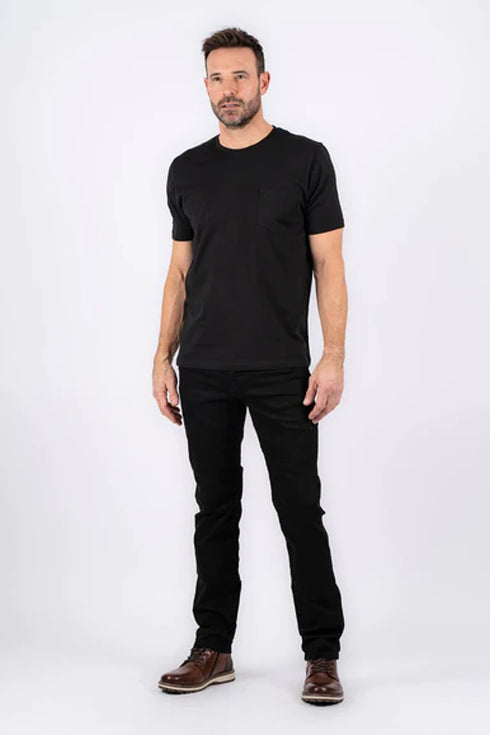 Pre End Ανδρικό Τζιν Παντελόνι Ίσια Γραμμή Μαύρο