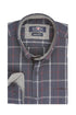 Ανδρικό Πουκάμισο Καρό Φανέλα Μπλε-Γκρι NYT