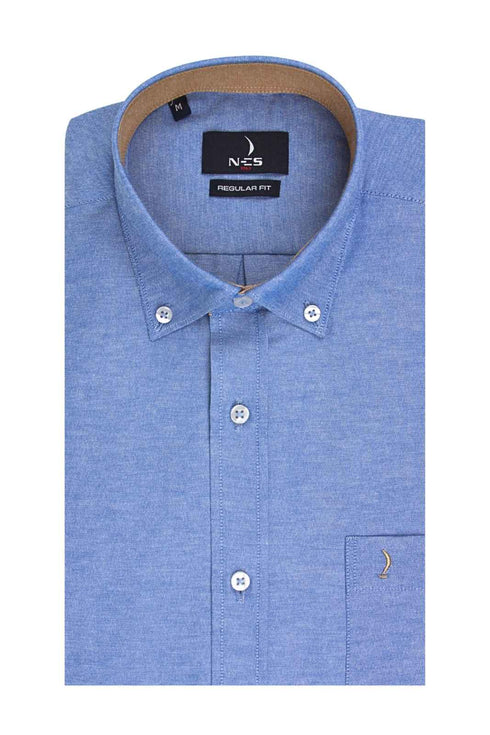 Ανδρικό Πουκάμισο Oxford Γαλάζιο NCS