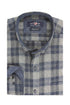 Ανδρικό Πουκάμισο Καρό Φανέλα Γκρι- Μπλε NYT