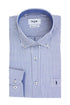 NCS Ανδρικό Πουκάμισο Ριγέ Μπλε-Λευκό