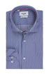 NCS Ανδρικό Πουκάμισο Ριγέ Μπλε με Λευκό