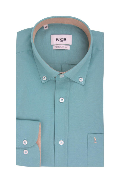 Ανδρικό Πουκάμισο Oxford Φυστικί NCS