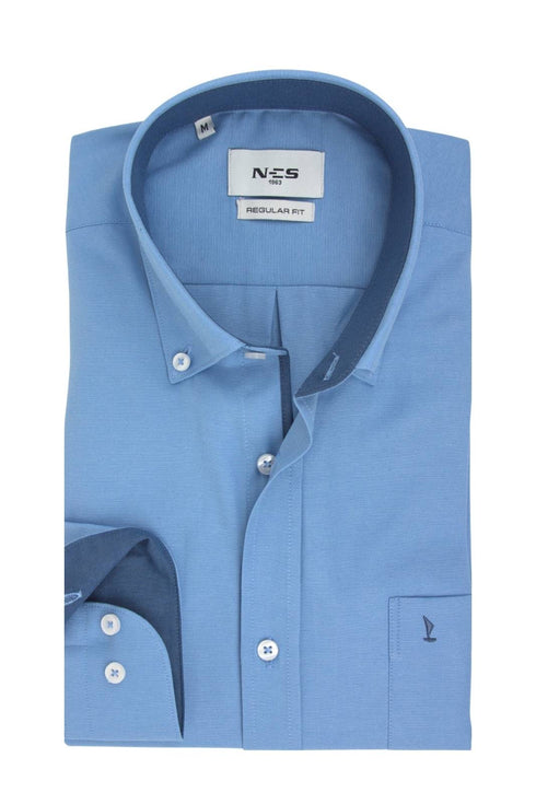 Ανδρικό Πουκάμισο Oxford Γαλάζιο NCS