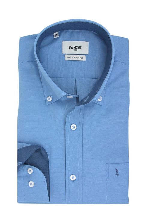 Ανδρικό Πουκάμισο Oxford Γαλάζιο NCS