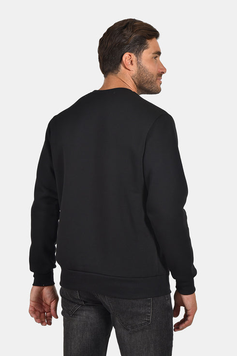 Ανδρικό Φούτερ Λαιμόκοψη Μαύρο Everbest