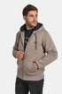Ανδρική Ζακέτα Φούτερ Χρώμα Πούρου Everbest