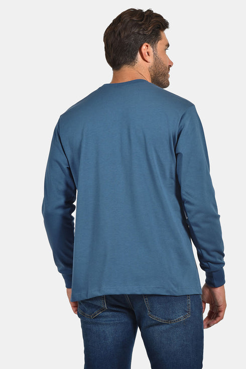 Ανδρική Μπλούζα Άνετη Γραμμή Ραφ Everbest