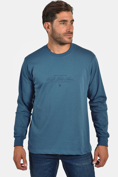 Ανδρική Μπλούζα Άνετη Γραμμή Ραφ Everbest