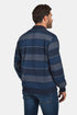 Ανδρική Μπλούζα με Γιακά Ριγέ Μπλε-Γκρι NYT
