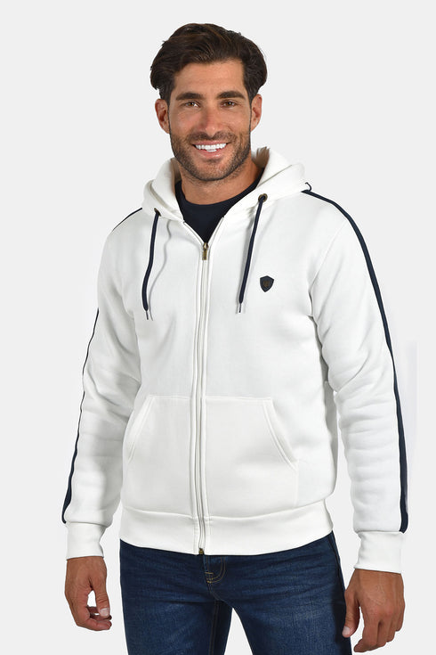 Ανδρική Ζακέτα Φούτερ Χρώμα Λευκό Everbest