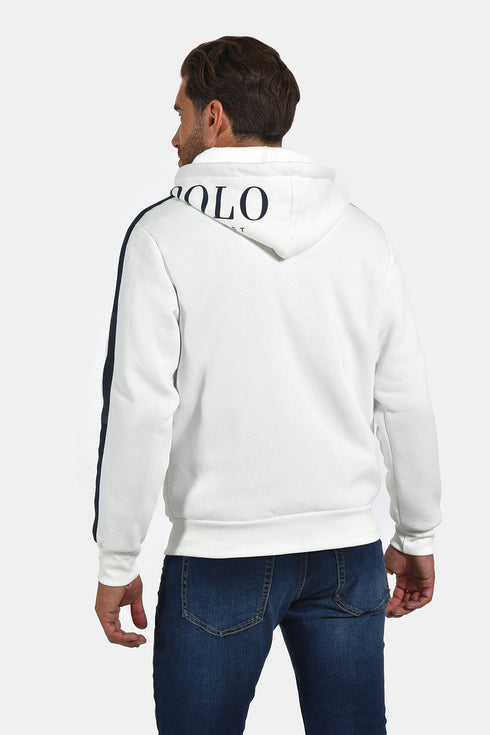 Ανδρική Ζακέτα Φούτερ Χρώμα Λευκό Everbest