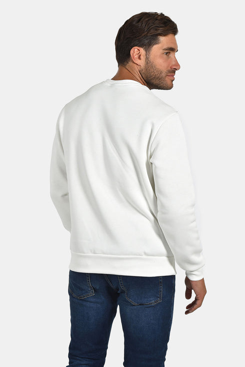 Ανδρικό Φούτερ Λαιμόκοψη Λευκό Everbest