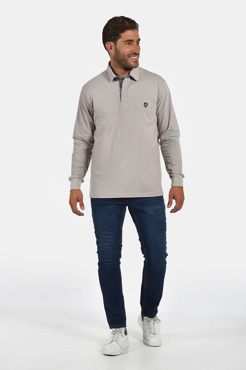 Ανδρική Λεπτή Μπλούζα Πόλο Πικέ Γκρι Everbest