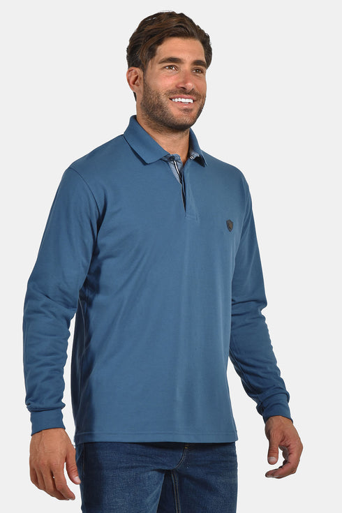 Ανδρική Λεπτή Μπλούζα Πόλο Πικέ Ραφ Everbest