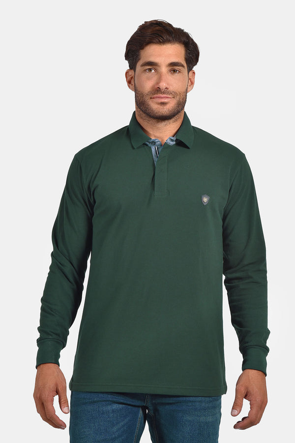 Ανδρική Λεπτή Μπλούζα Πόλο Πικέ Πράσινη Everbest