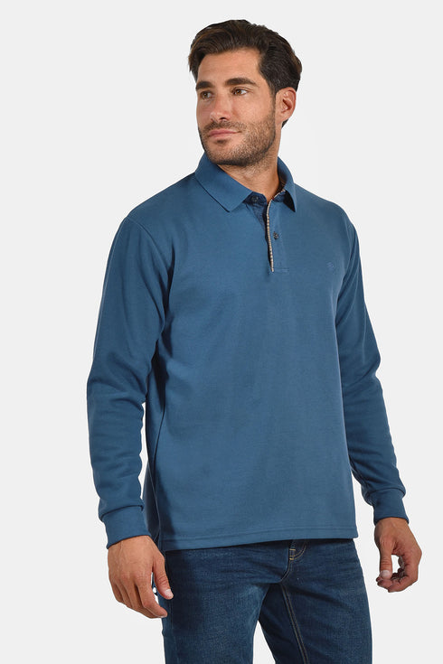 Ανδρική Μπλούζα με Γιακά Άνετη Γραμμή Ραφ Everbest