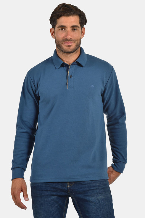 Ανδρική Μπλούζα με Γιακά Άνετη Γραμμή Ραφ Everbest