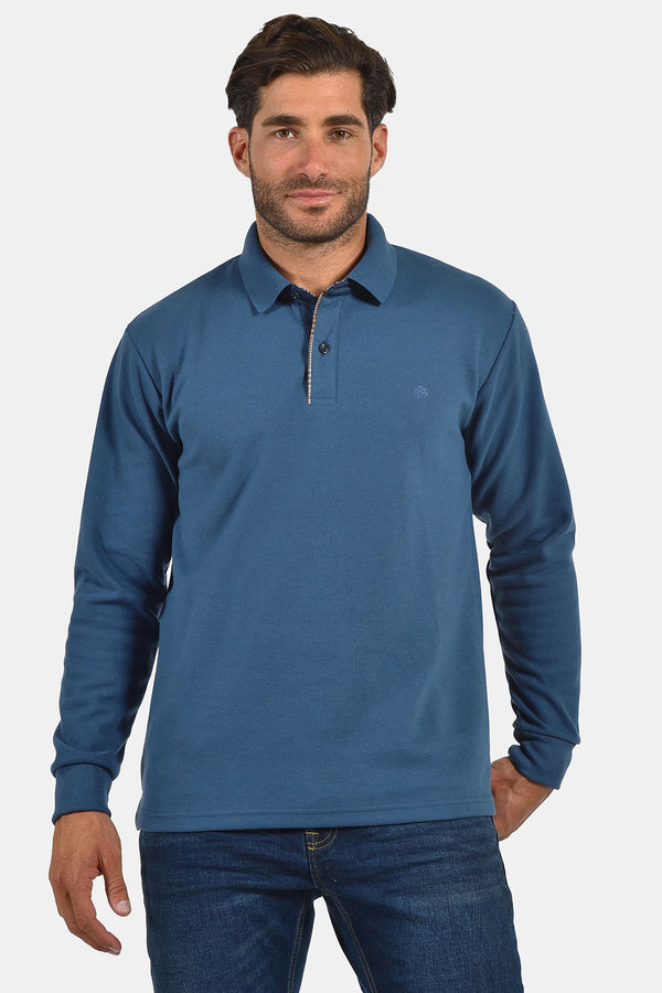 Ανδρική Μπλούζα με Γιακά Άνετη Γραμμή Ραφ Everbest