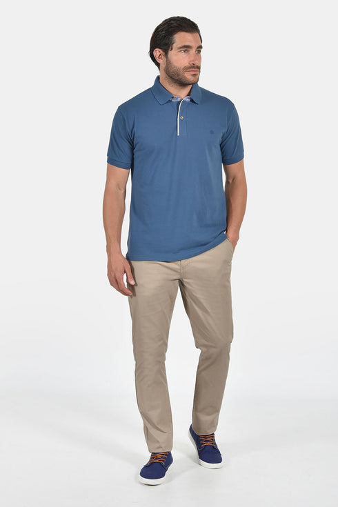 Ανδρικό Μπλουζάκι Πόλο Άνετη Γραμμή Ραφ Everbest