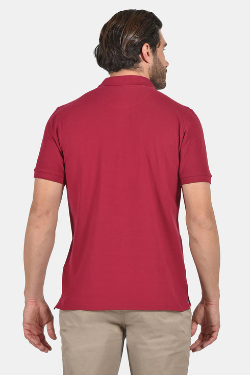 Ανδρικό Μπλουζάκι Πόλο Κανονική Γραμμή Μπορντό NYT
