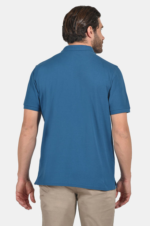 Ανδρικό Μπλουζάκι Πόλο Κανονική Γραμμή Πετρόλ NYT