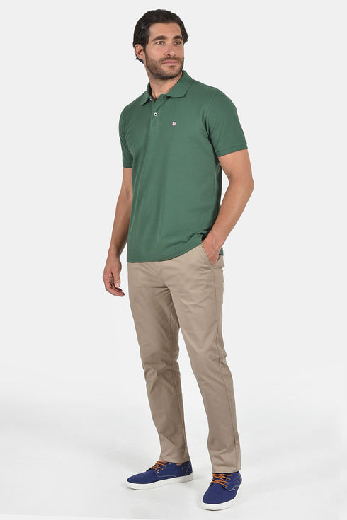 Ανδρικό Μπλουζάκι Πόλο Κανονική Γραμμή Λαδί NYT