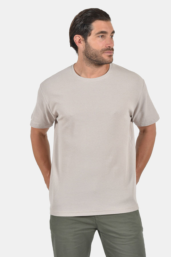 Ανδρική Μπλούζα Ριπ Χρώμα Μπεζ Everbest