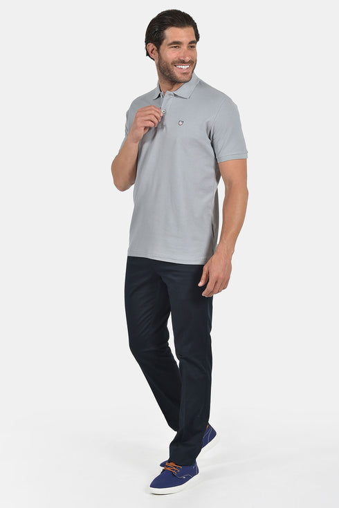 Ανδρικό Μπλουζάκι Πόλο Κανονική Γραμμή Γκρι NYT