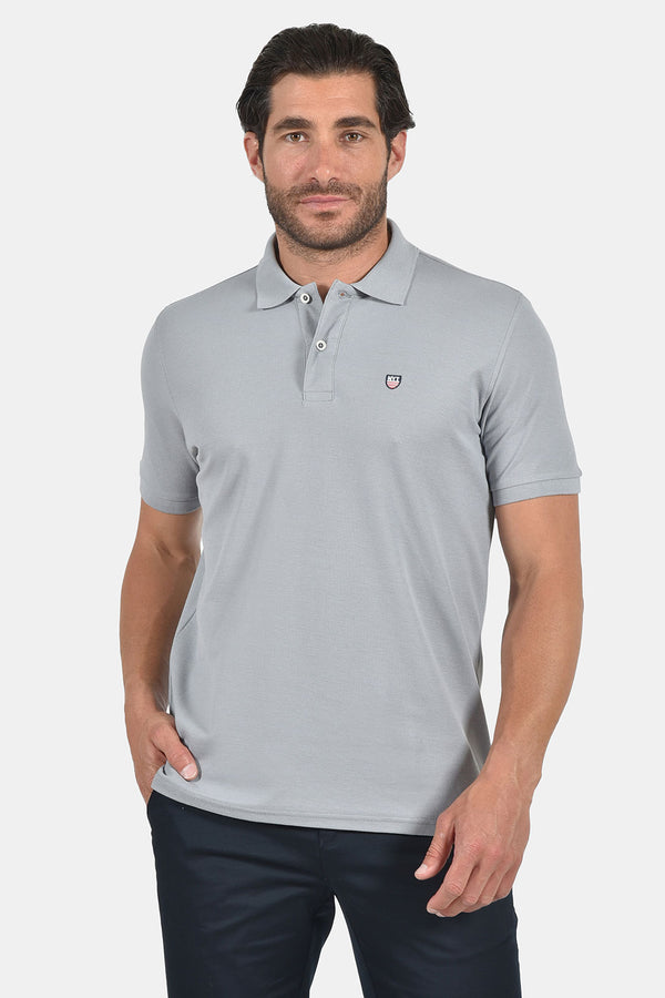 Ανδρικό Μπλουζάκι Πόλο Κανονική Γραμμή Γκρι NYT